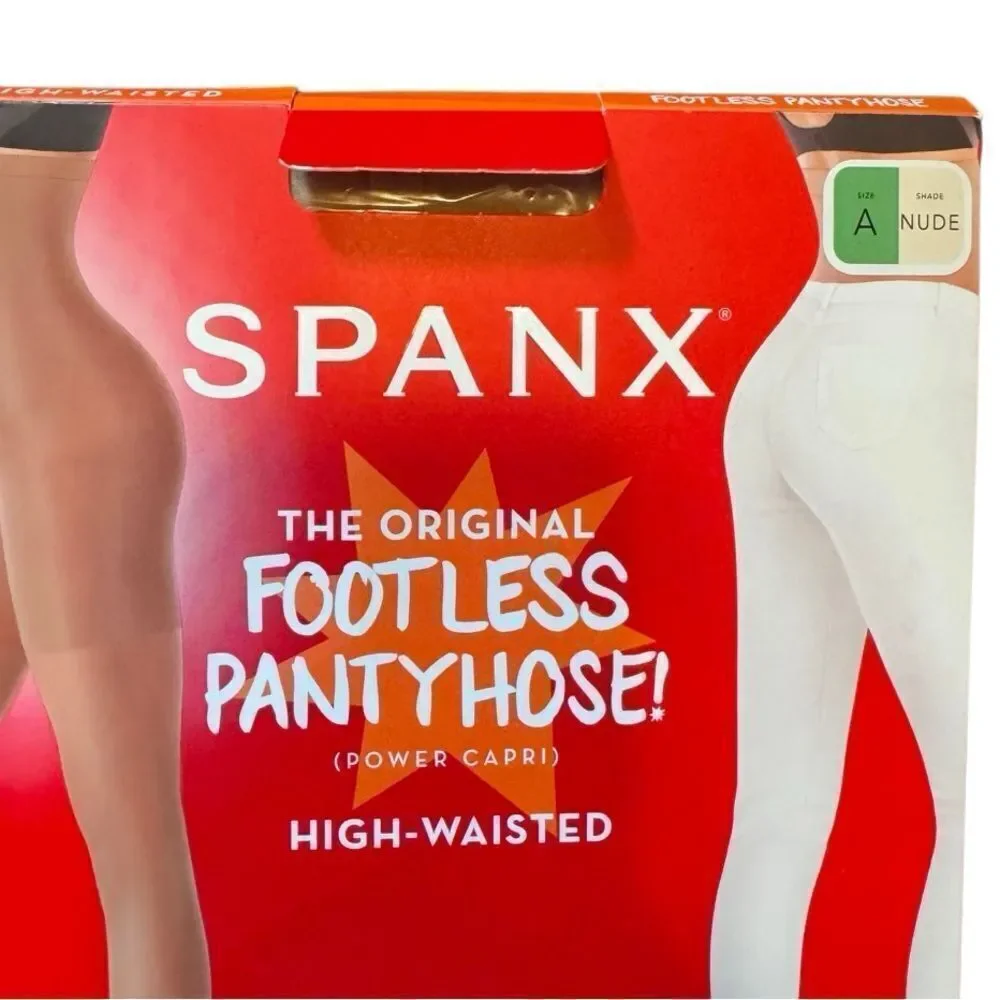 NWT- Spank Footless High Waisted Pantyhose in Nude, Size A